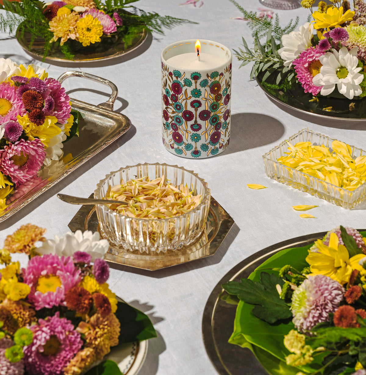 Riviera Dei Fiori Porcelain Candle