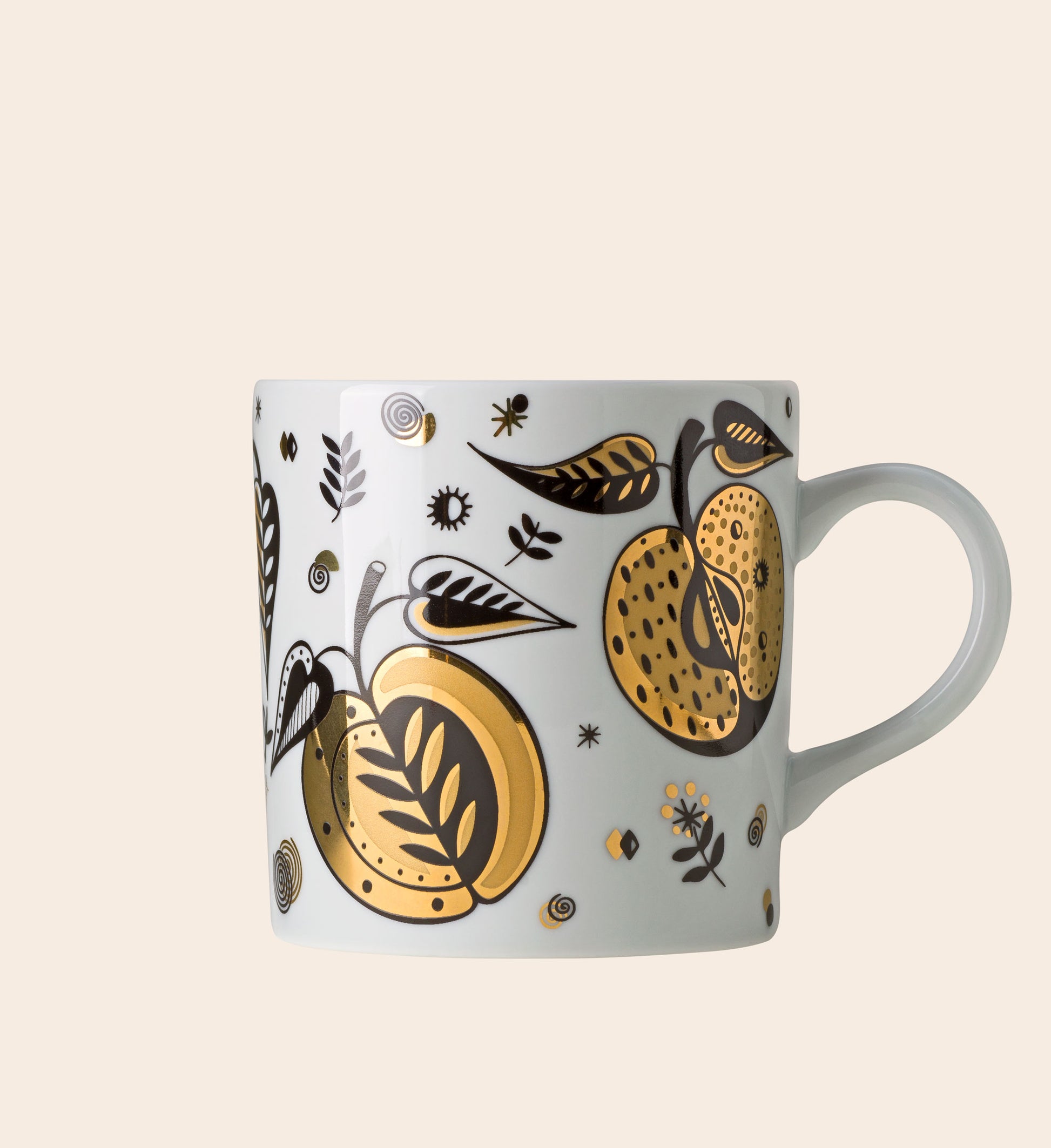 Forbidden Fruit Porcelain Mug - White
