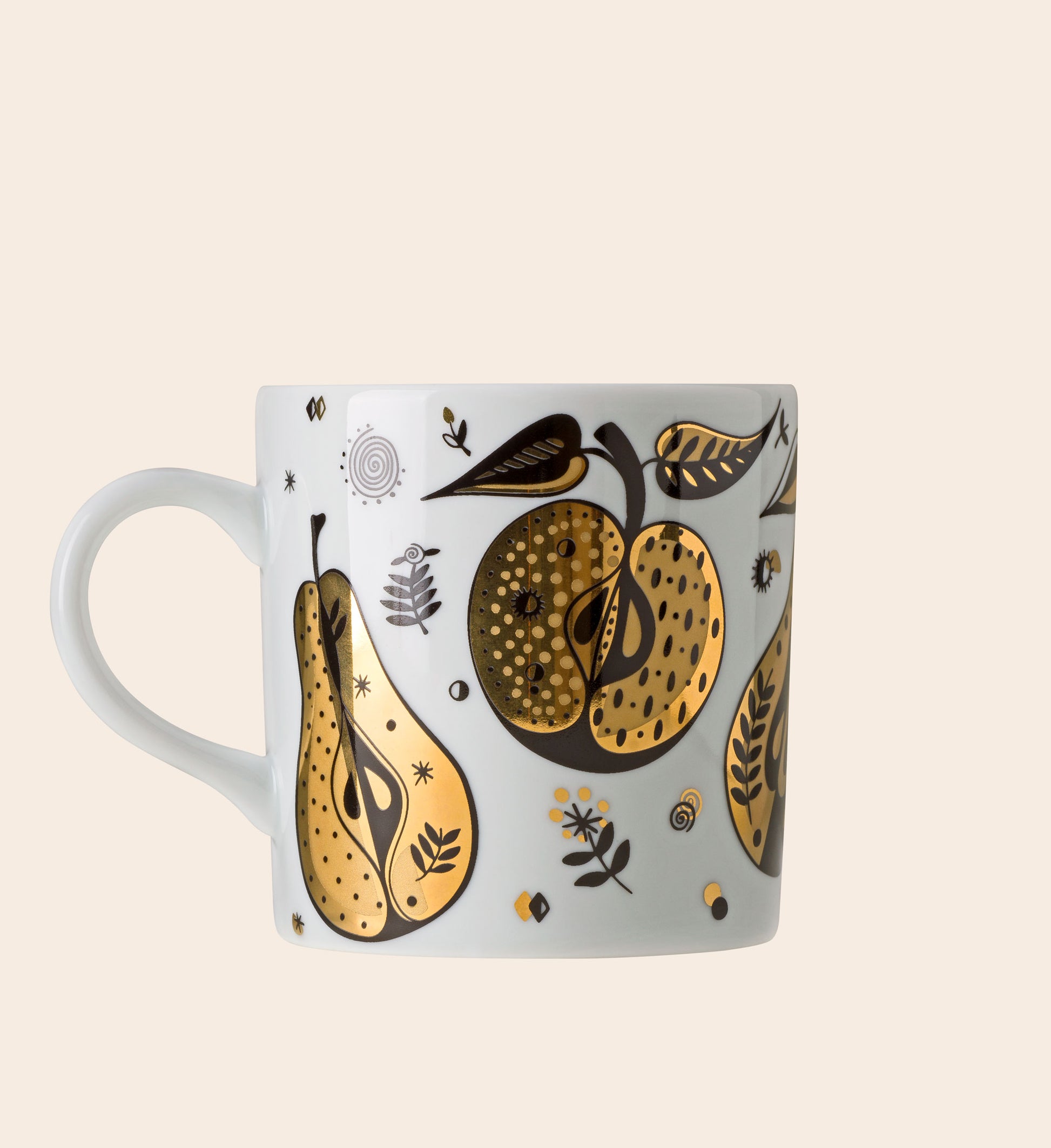 Forbidden Fruit Porcelain Mug - White