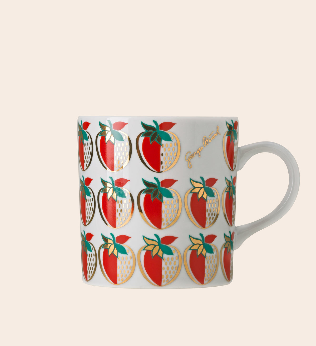 Strawberry Porcelain Mug