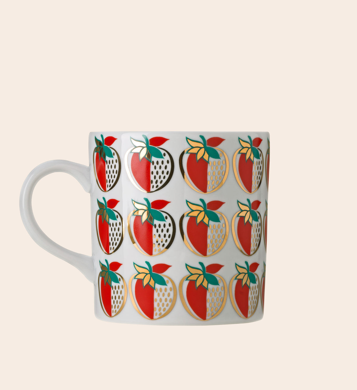 Strawberry Porcelain Mug