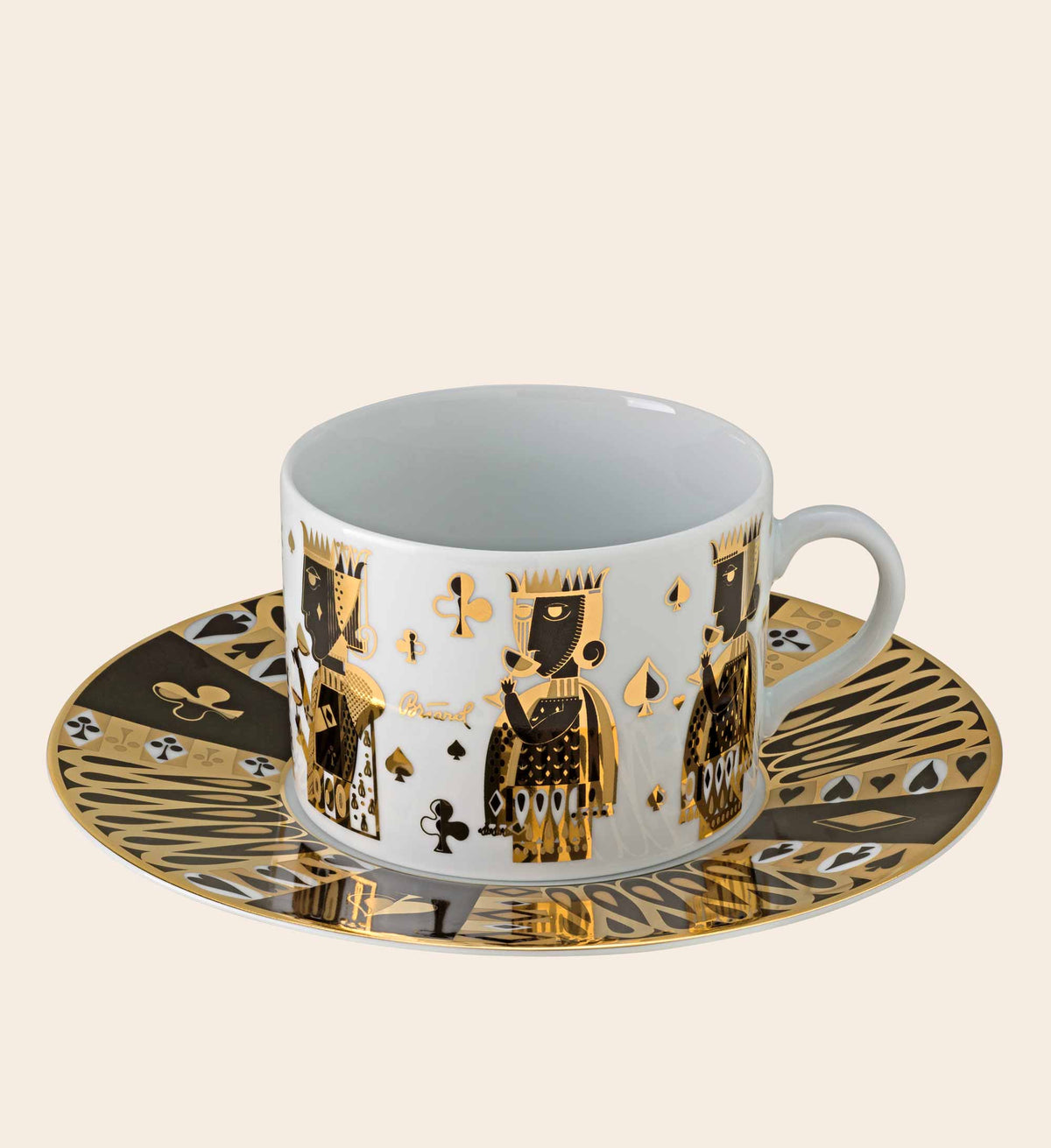 King High Porcelain Tea Cup with Saucer