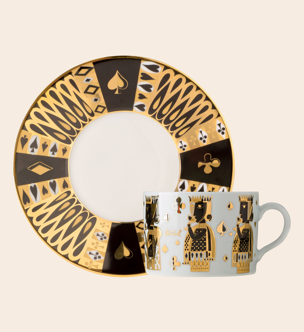 King High Porcelain Tea Cup with Saucer